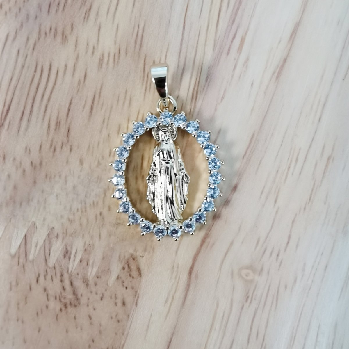 Gold Filled Holy Mary Pendants I-831