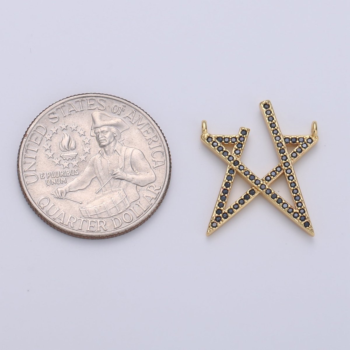 Gold Filled Open Star Connectors  F-378