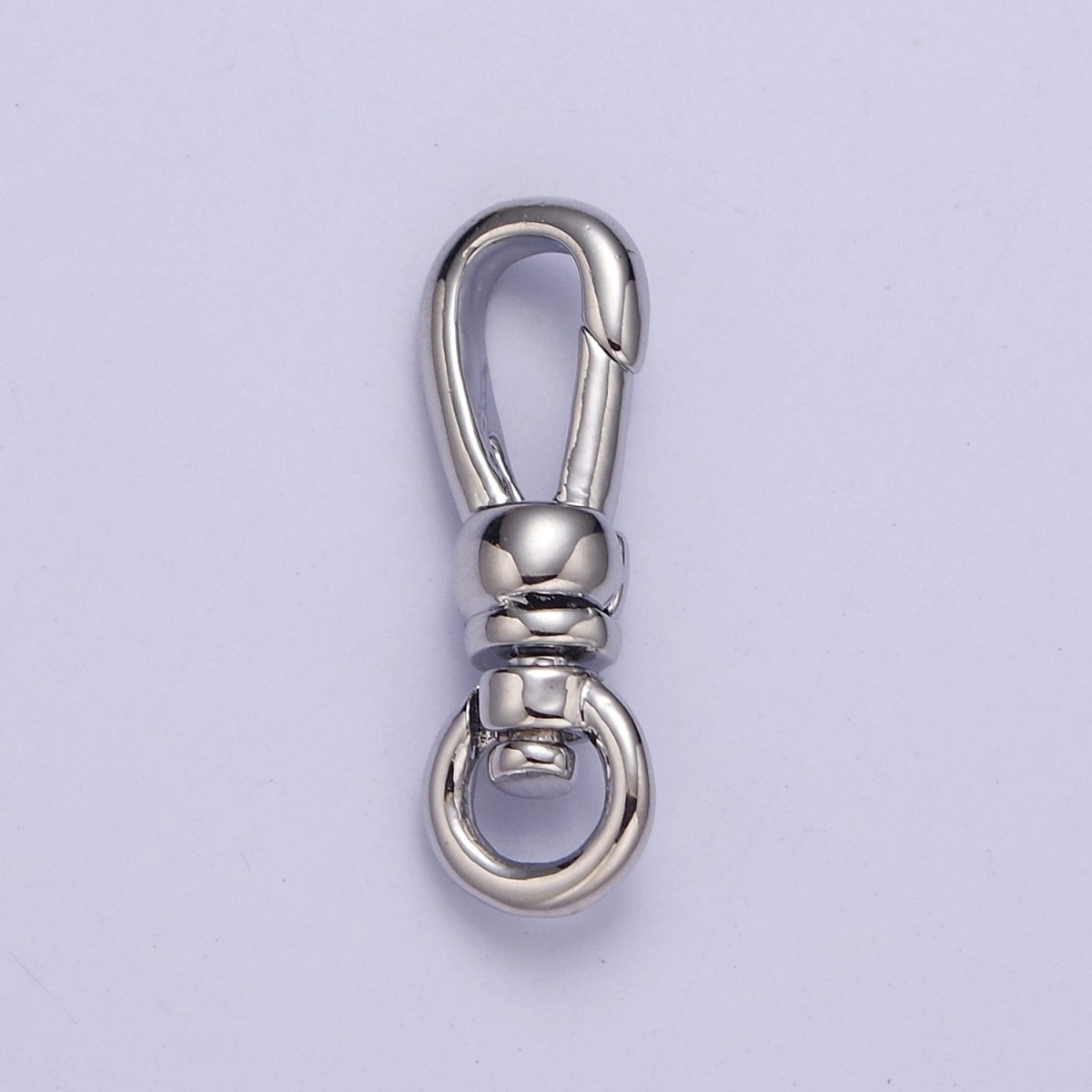 Gold Filled Push Gate Snap Clasps Closure with Round Swivel in Gold & Silver L-719 L-720
