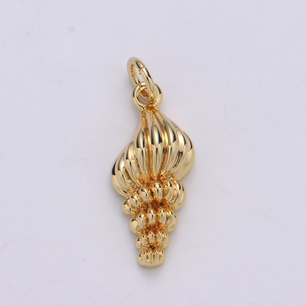 Gold Filled Sea Shell Conch Shell Charm - D-795