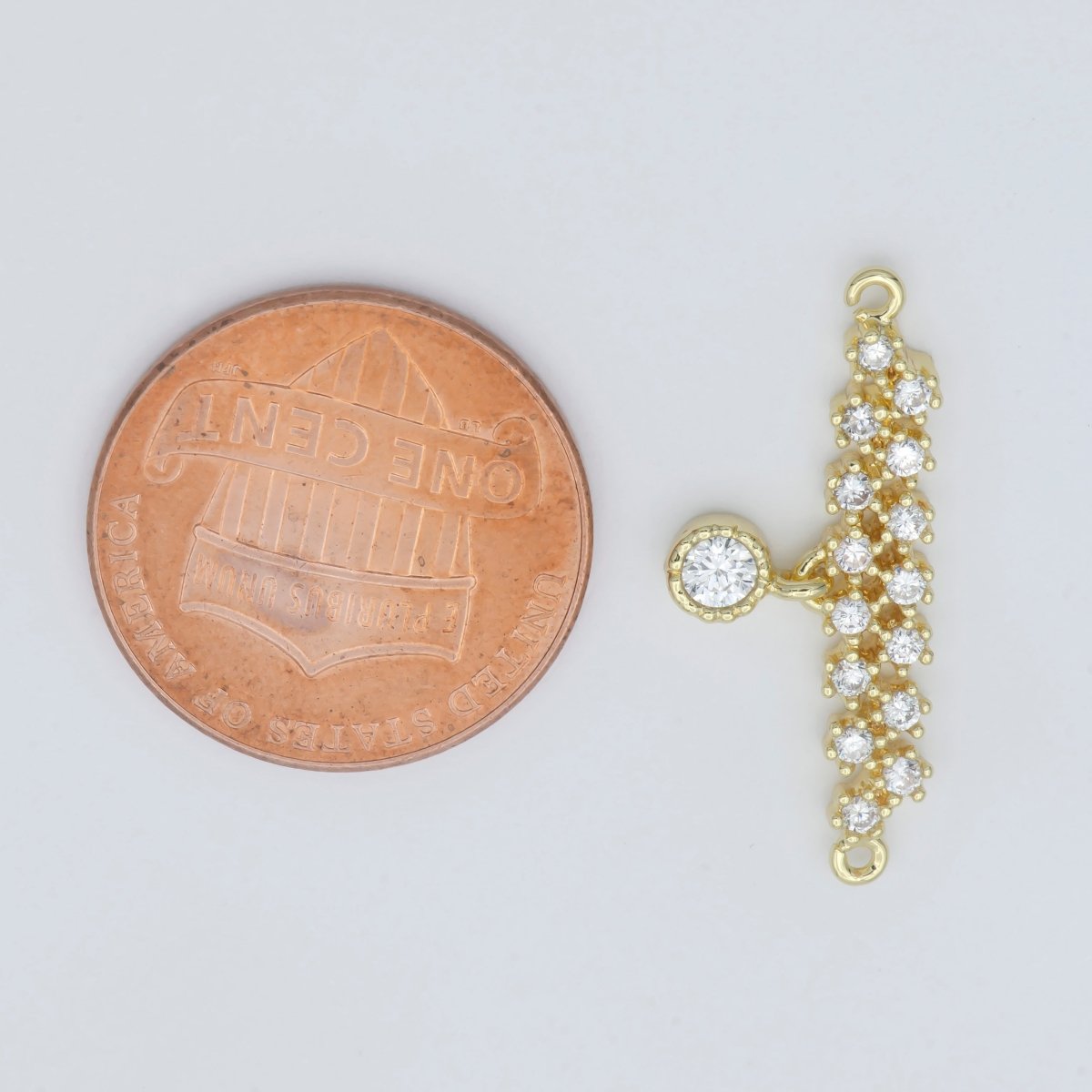 Gold Filled Simple Minimalist Connector  F-576