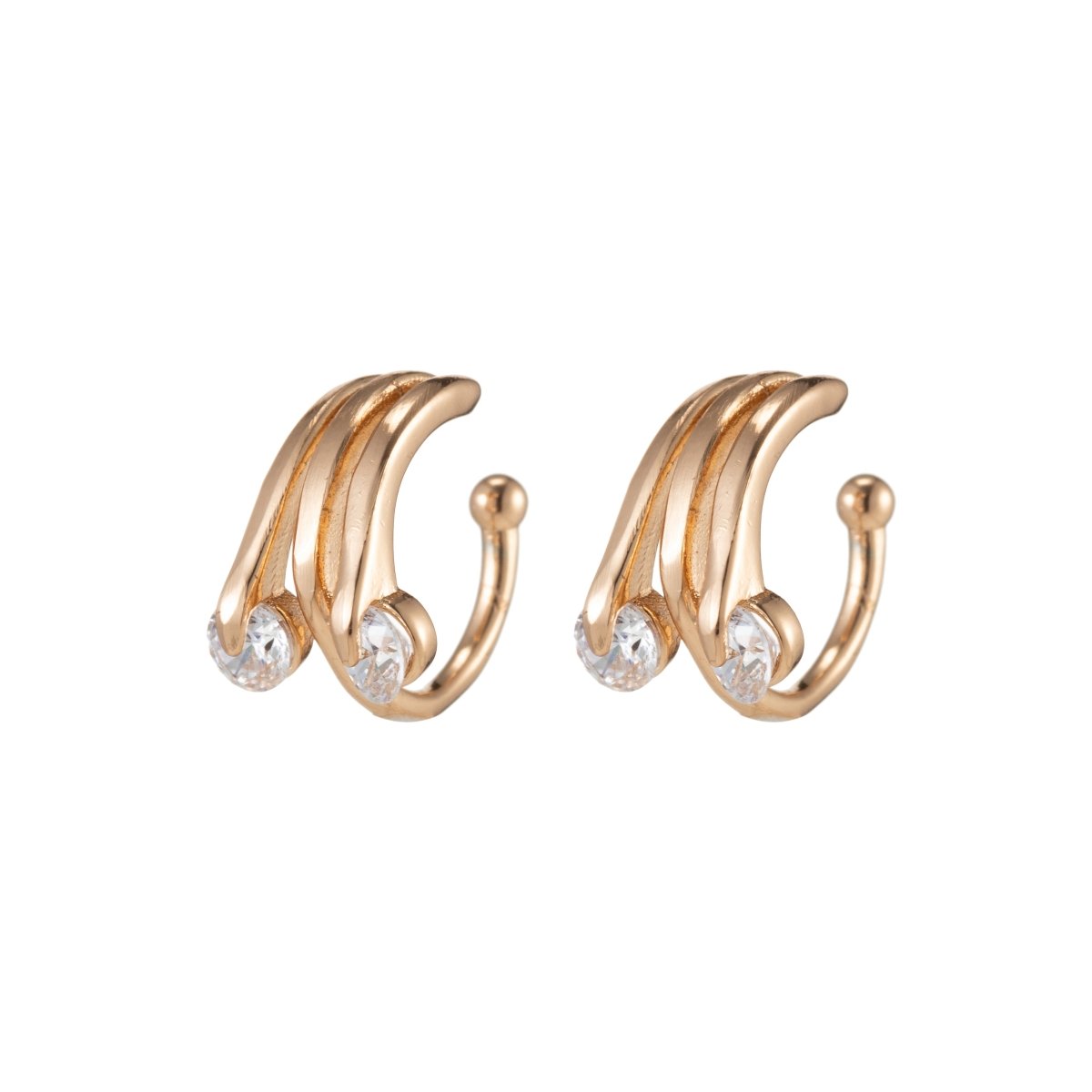 Gold Filled Simple Minimalist Earcuffs - AI-042