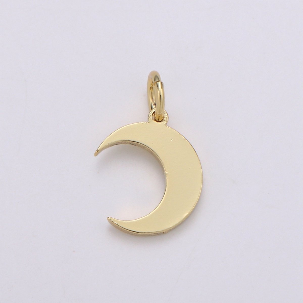 Gold Filled Simple Moon Charm D-779