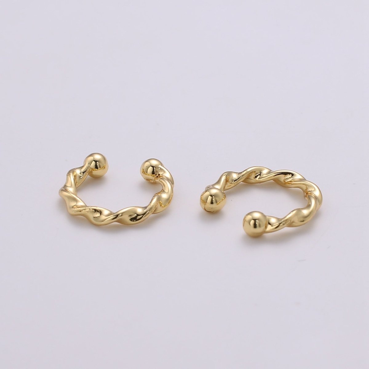 Gold Filled Simple Twist Earcuffs - AI-094