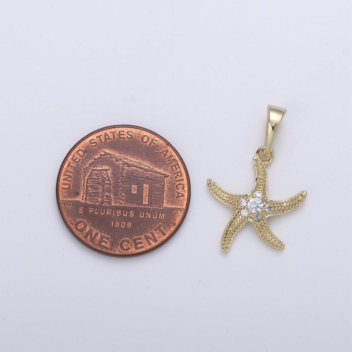 Gold Filled Starfish Pendants  J-091