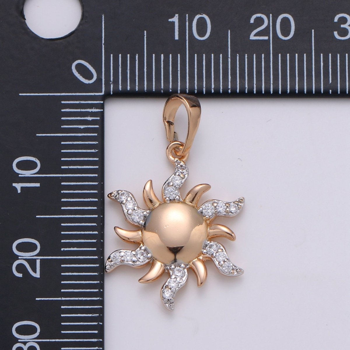 Gold Filled Sun Pendants  J-093