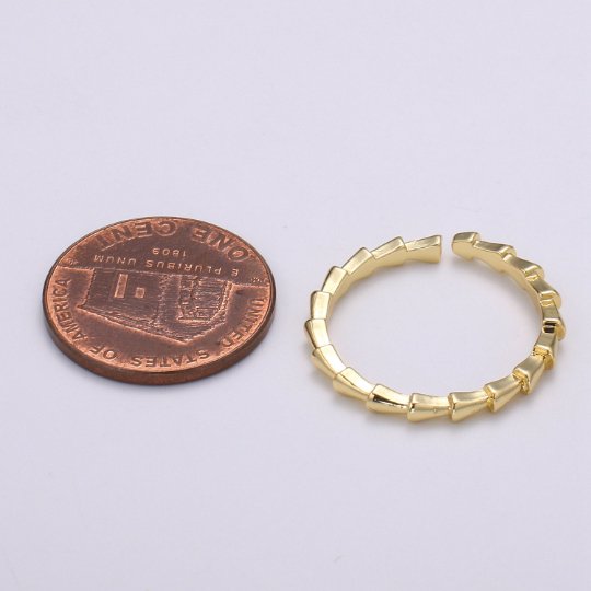 Gold Foxtail Chain Ring, Gold Stacking Ring, Chain Ring, Gold Chain Ring, Statement Ring, Fox Tail Ring, Midi Chain Ring, Minimalist Ring