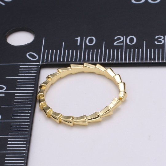 Gold Foxtail Chain Ring, Gold Stacking Ring, Chain Ring, Gold Chain Ring, Statement Ring, Fox Tail Ring, Midi Chain Ring, Minimalist Ring
