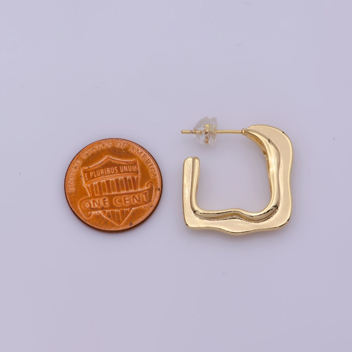 Gold hoops, geometric earring hoops small hoop earring dainty earring, minimalist earrings T-209