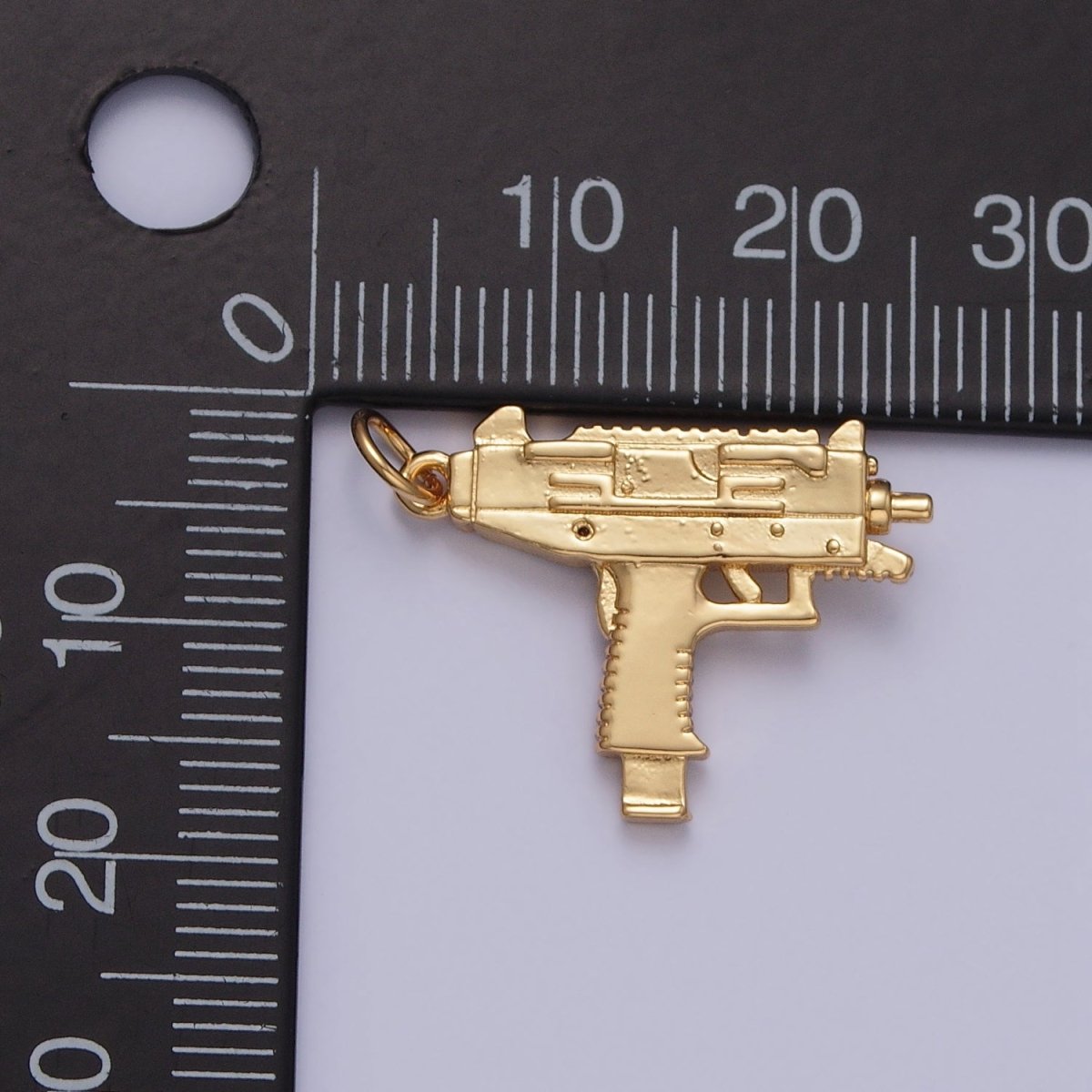 Gold Hot Glue Gun Arts And Craft Tool Charm | X-143