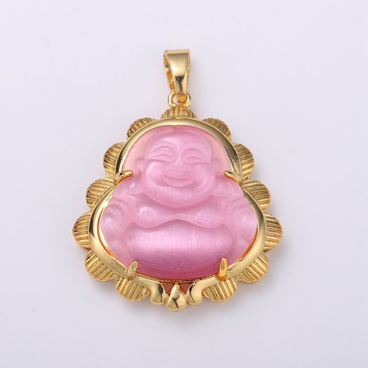 Gold Jade Buddha Pendant Colorful Buddha Jade Gold Filled Pendants AH-269~AH-280