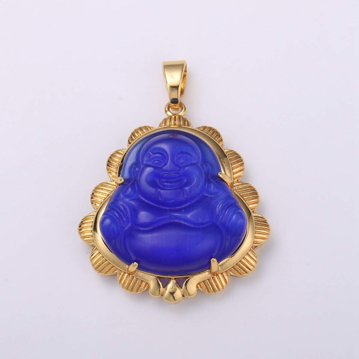 Gold Jade Buddha Pendant Colorful Buddha Jade Gold Filled Pendants AH-269~AH-280