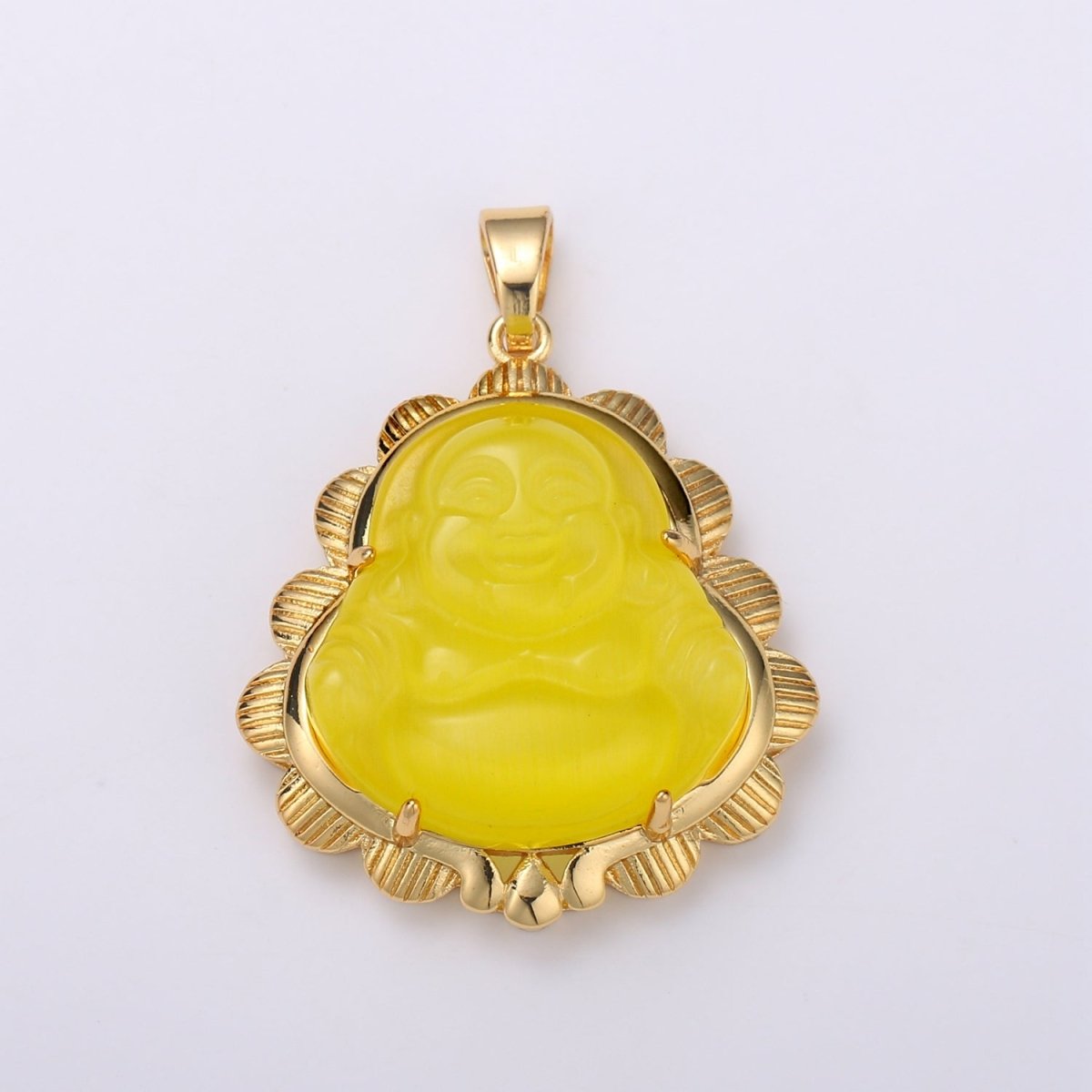 Gold Jade Buddha Pendant Colorful Buddha Jade Gold Filled Pendants AH-269~AH-280