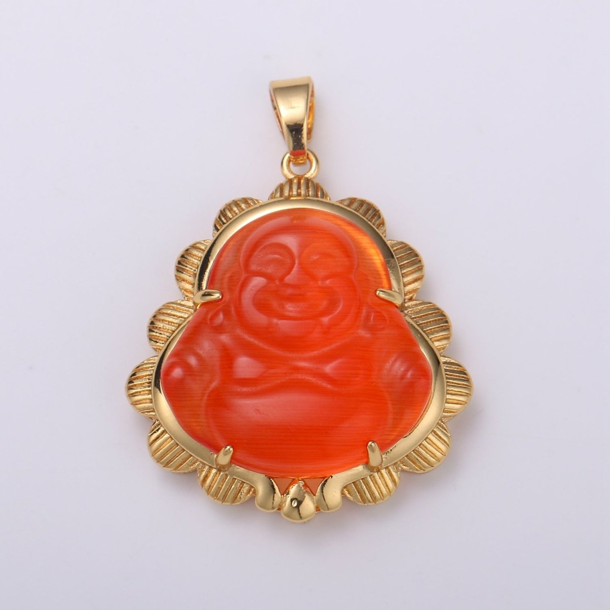 Gold Jade Buddha Pendant Colorful Buddha Jade Gold Filled Pendants AH-269~AH-280