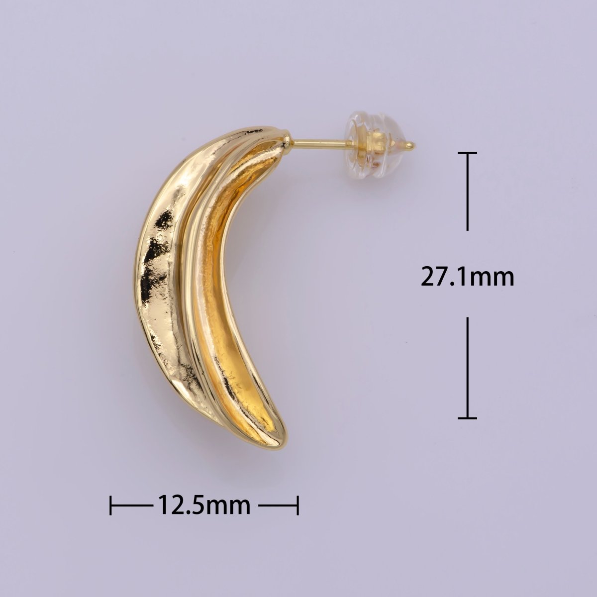 Gold Leaf Stud Earring, Leaf Shaped Earrings, delicate earrings, Tiny leaf studs, Minimalist studs T-240