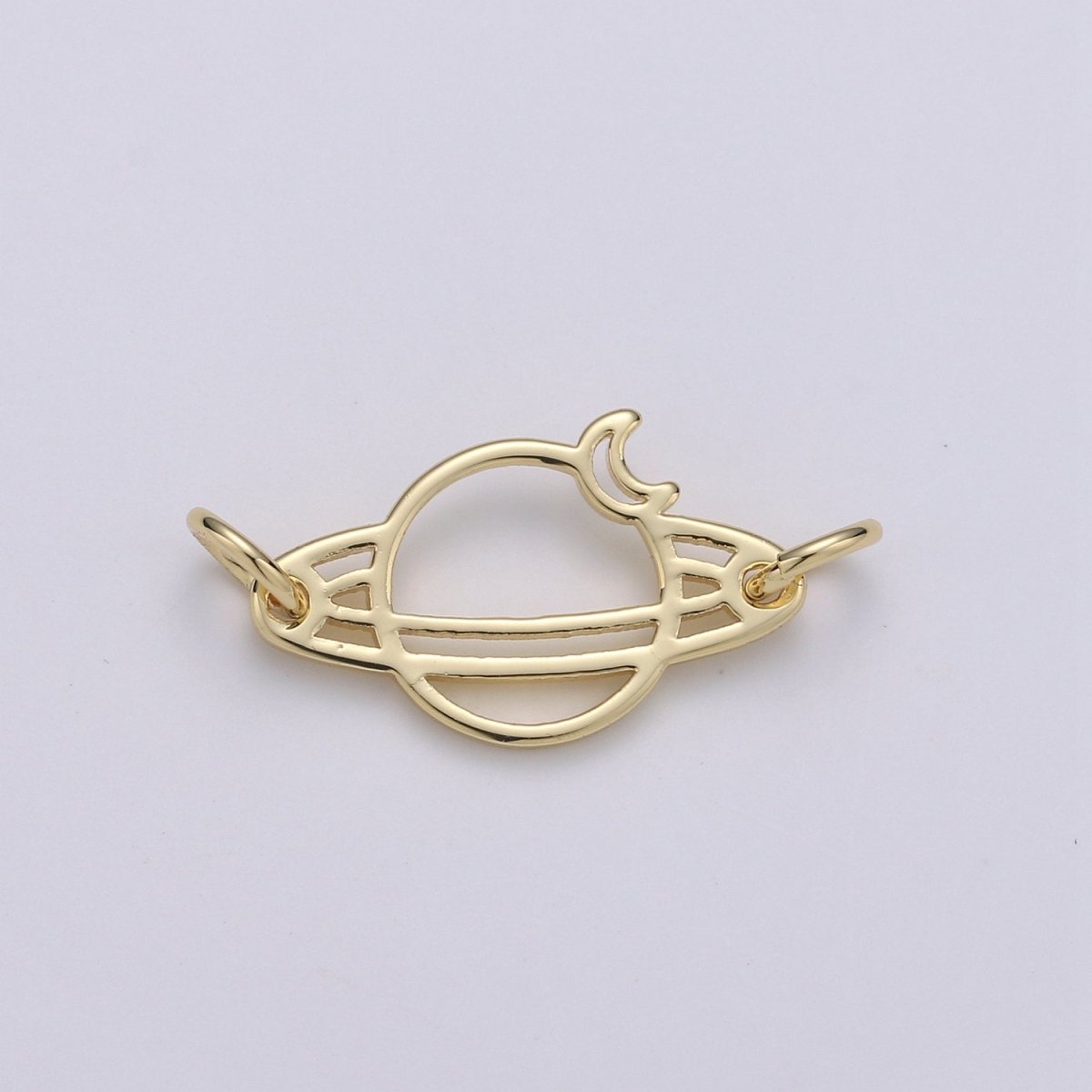 Gold Planets Charm Pendant, Galaxy Charm for Necklace Bracelet Component Celestial Jewelry F-438