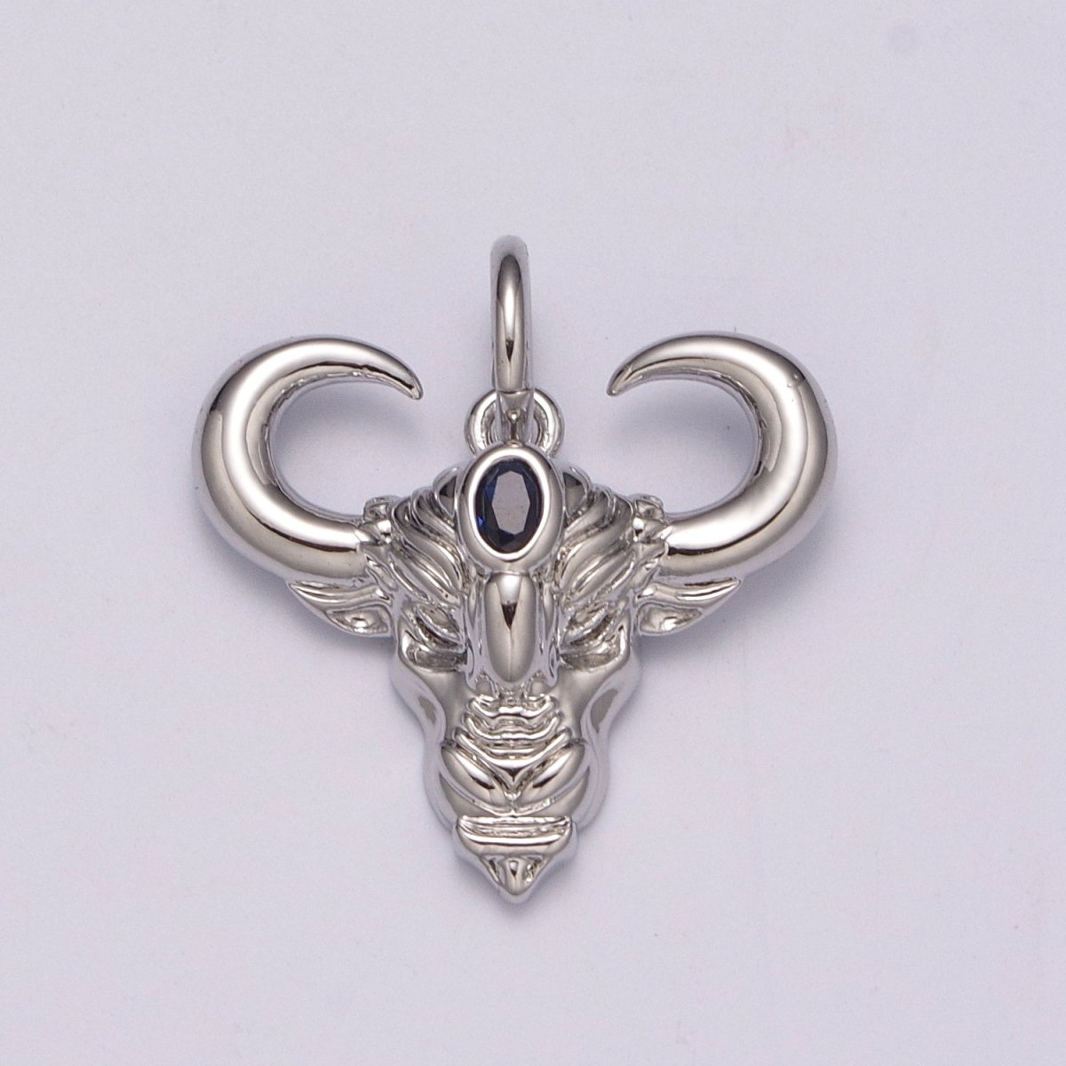 Gold Ram Head Pendant, Ram Men Pendant, Silver Ram Pendant, Aries Silver Pendant Animal Men Charm Necklace M-868 M-869