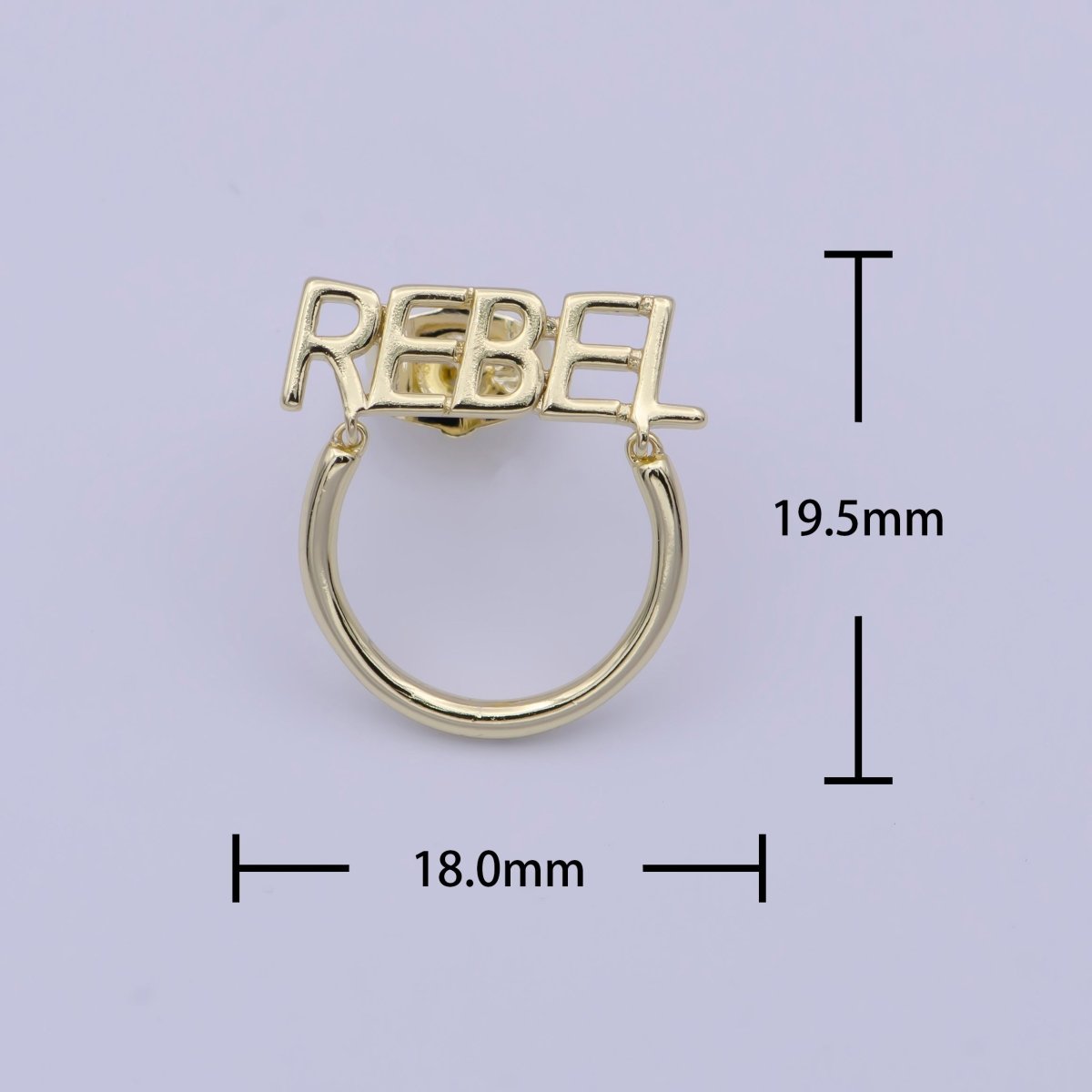 Gold Rebel Earrings gold hypoallergenic hoops statement lightweight jewelry for Everyday Wear AD-575