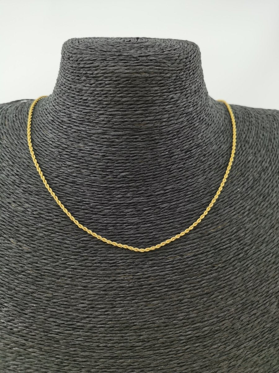 Gold Rope Necklace 23.5 inches | CN-0405 Clearance Pricing