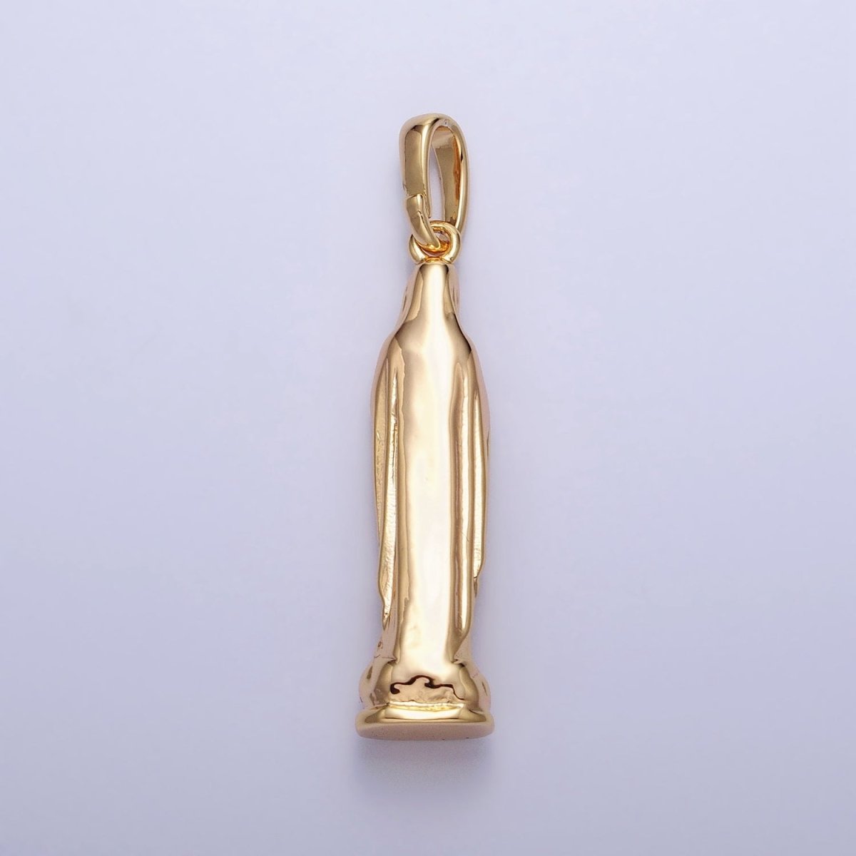 Gold, Silver Praying Mother Virgin Mary 43mm Religious Pendant | AA217 AA218