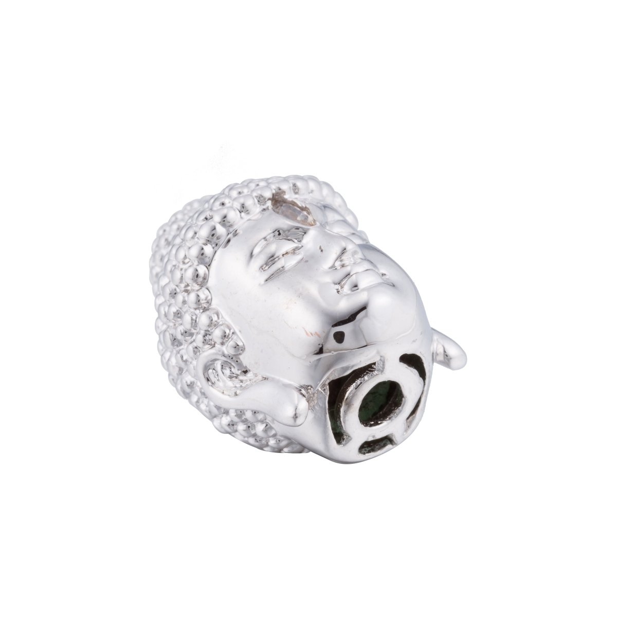 Gold / Silver / Rose Gold Meditation Buddha Head Spacer Beads | B-027