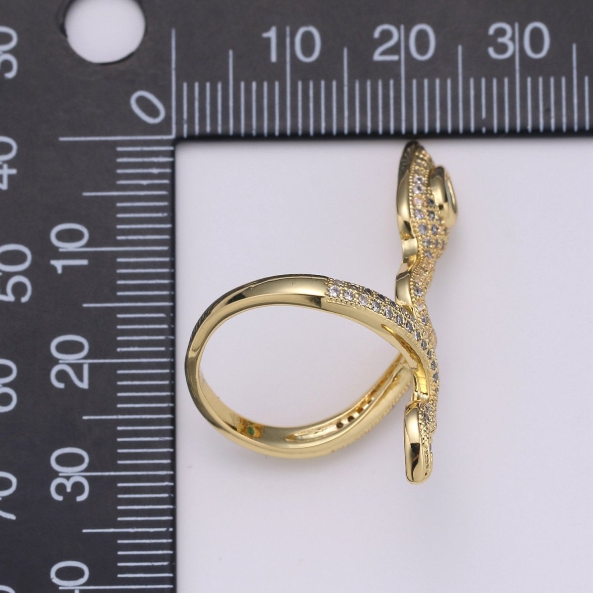 Gold Snake ring, serpent ring, gold ring, wrap ring, snake gold ring, Micro Pave Ring vintage jewelry for birthday Christmas Gift R219