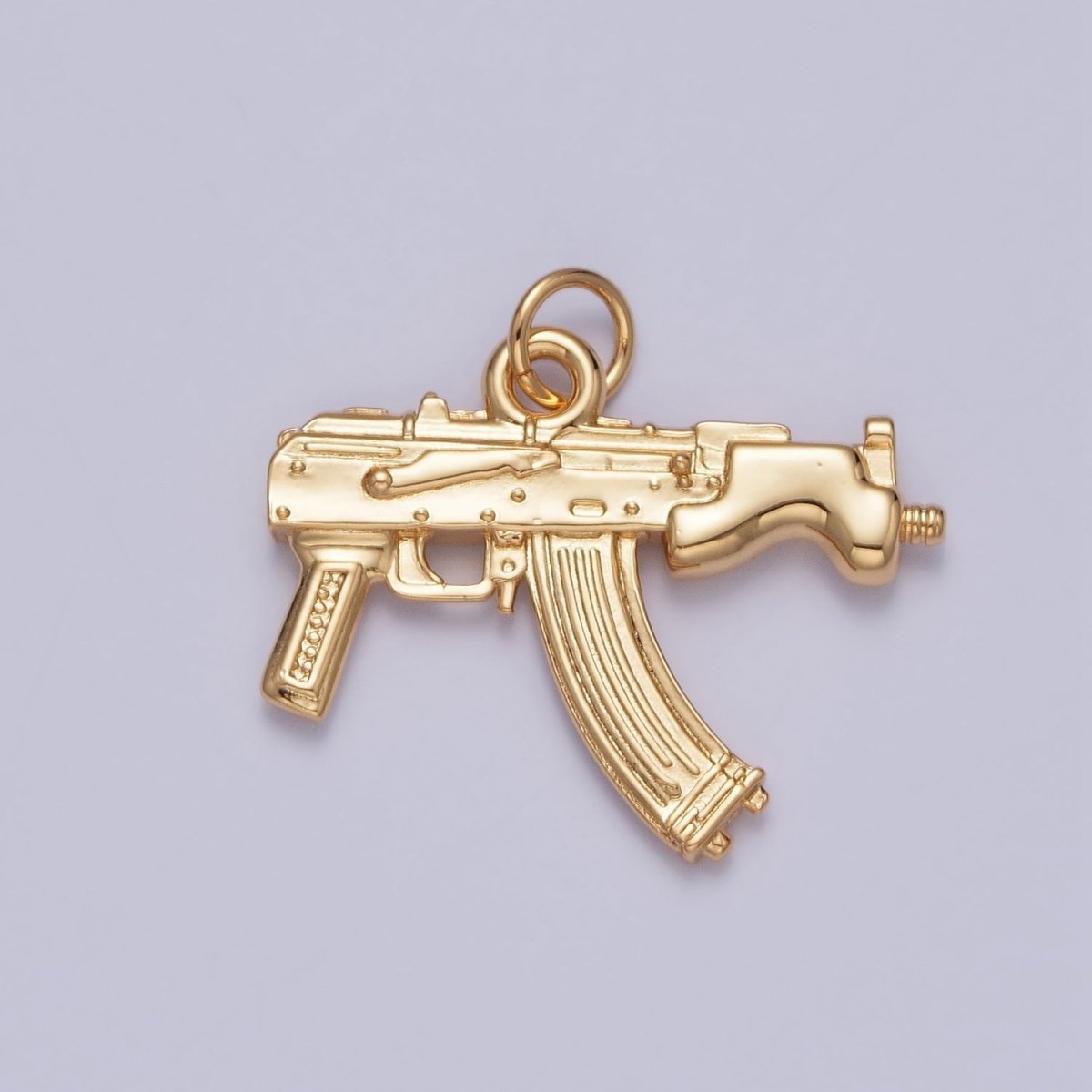 Gold SP89 Semi-Auto Pistol Gun Weapon Charm | X-147