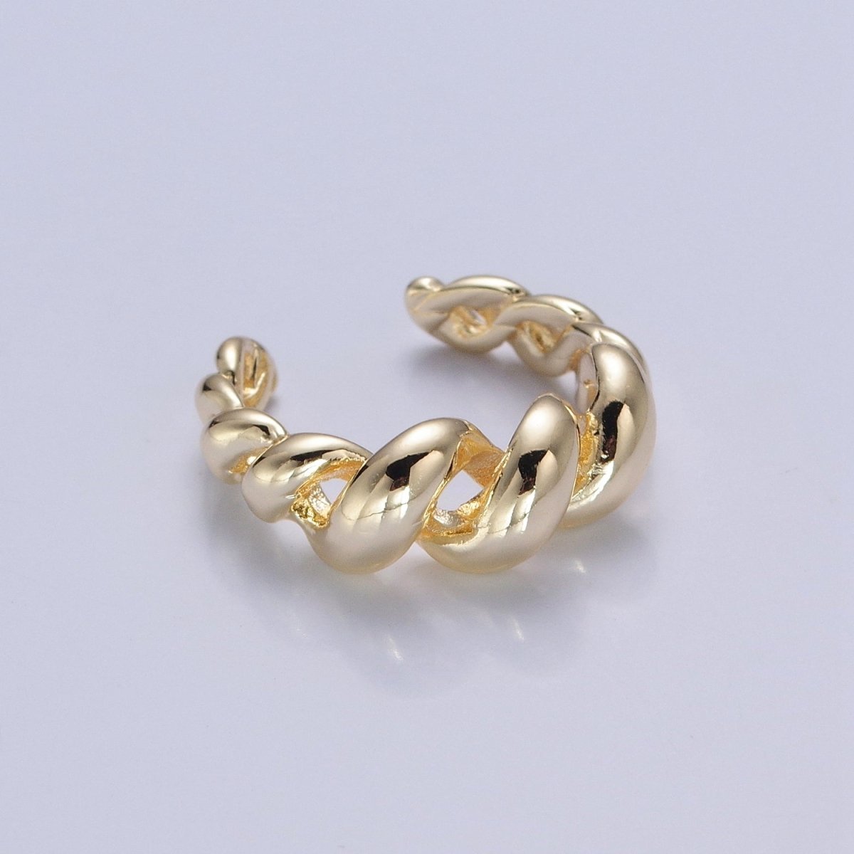 Gold Twisted Ring, Twist Ring, Spiral Gold Ring, Twined Ring Midi Ring Stackable Jewelry O-779