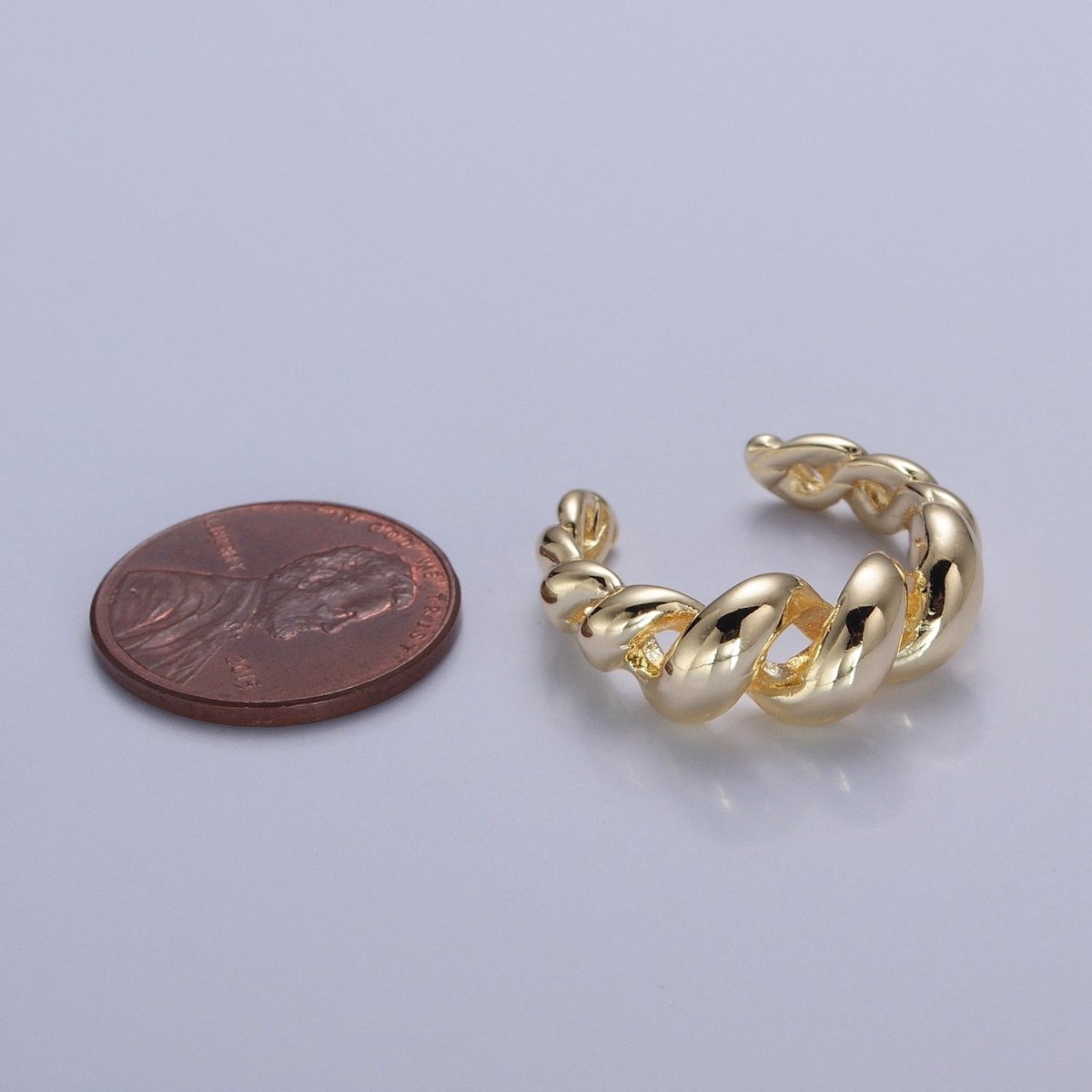 Gold Twisted Ring, Twist Ring, Spiral Gold Ring, Twined Ring Midi Ring Stackable Jewelry O-779