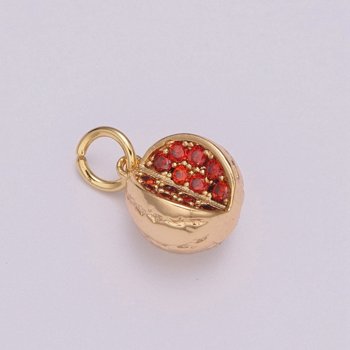 Gold Watermelon Charm Cubic Fruit Charm Summer Foodies Pendant Dangle Charms for Bracelet Necklace Earring Supply Component | M-768
