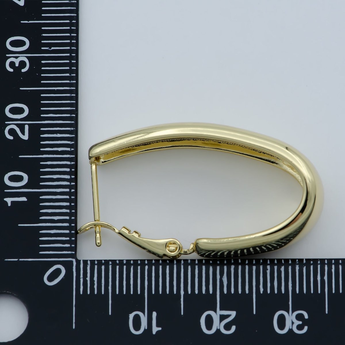 Golden Thin Huggies Earrings, Plain Gold Filled Geometric Formal/Casual Earring Jewelry P-257