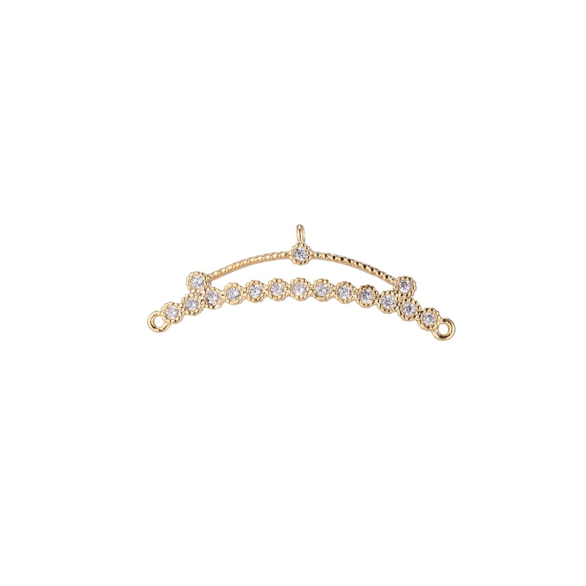 Half Circle Gold Filled Connectors - K-034