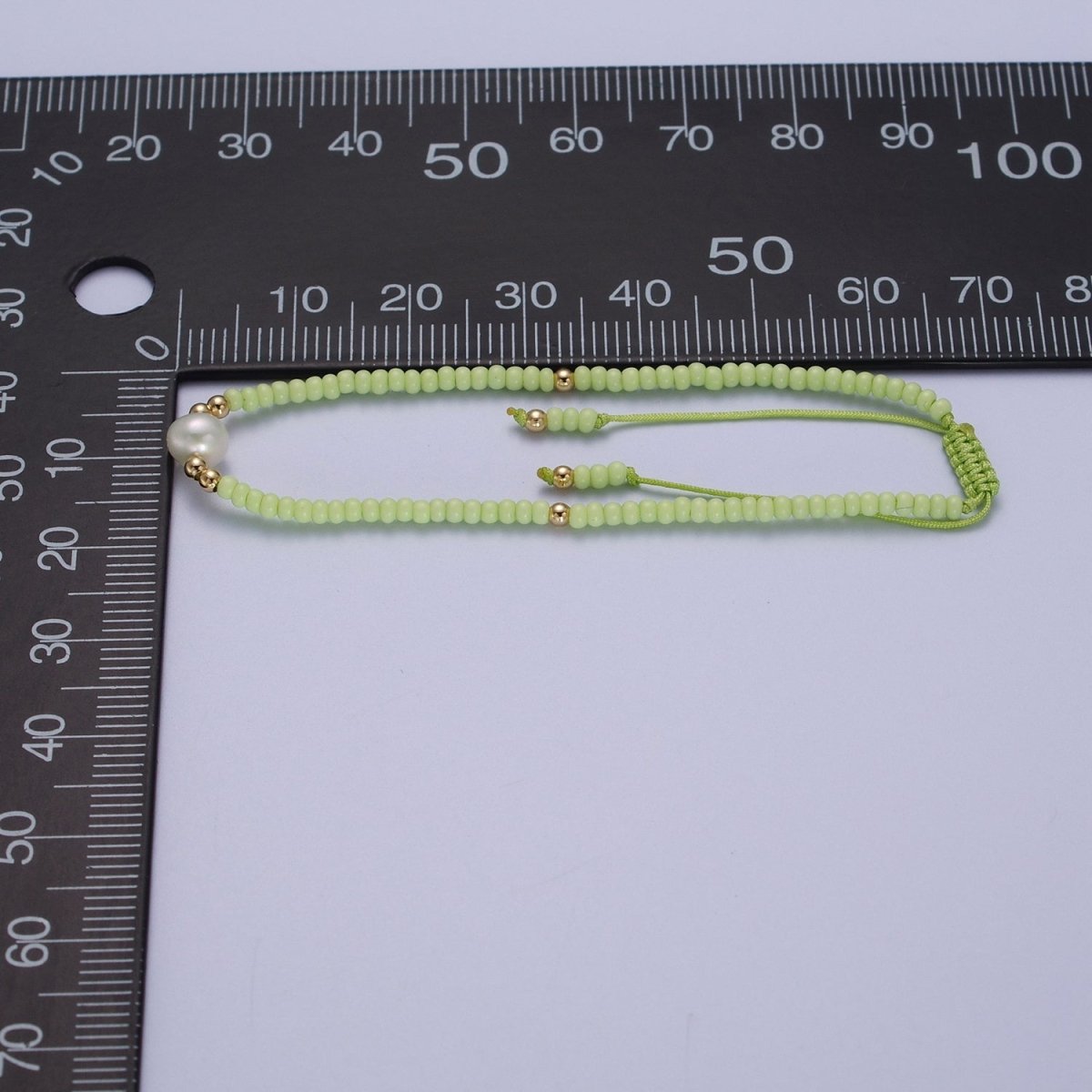 Handmade Pearl Glass Beads Knotted Adjustable Bracelet | WA-1258 - WA-1264 Clearance Pricing