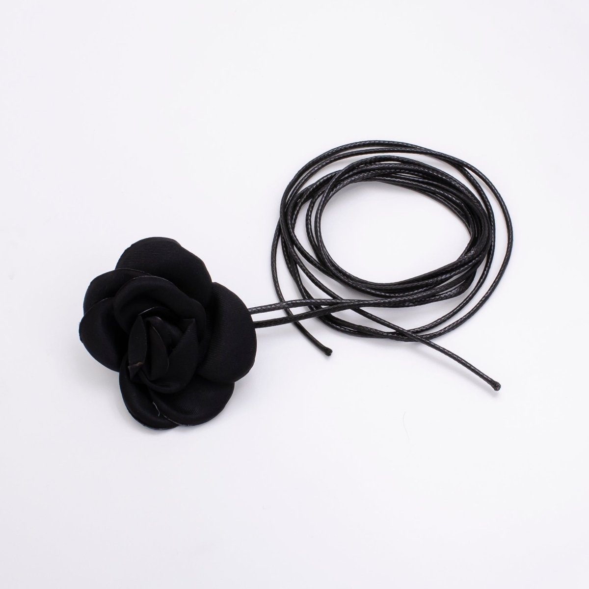 Handmade Pink, White, Black, Baby Pink Satin Flower Choker Necklace | FC006 - FC009