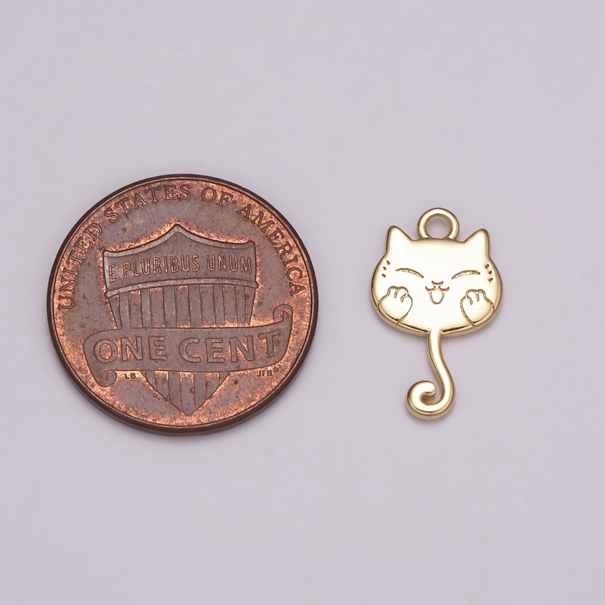 Hanging Kitty Kawaii Charm White Japanese Cat Charm for Necklace Earring Bracelet Phone Charm E-611