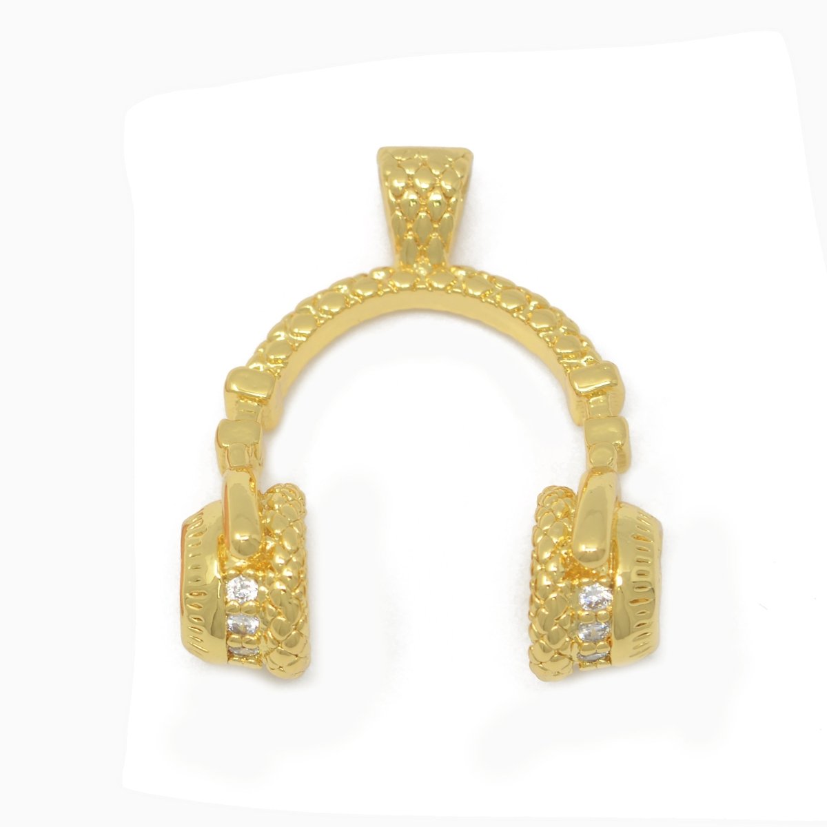 Headphone Gold Filled Pendants J-897