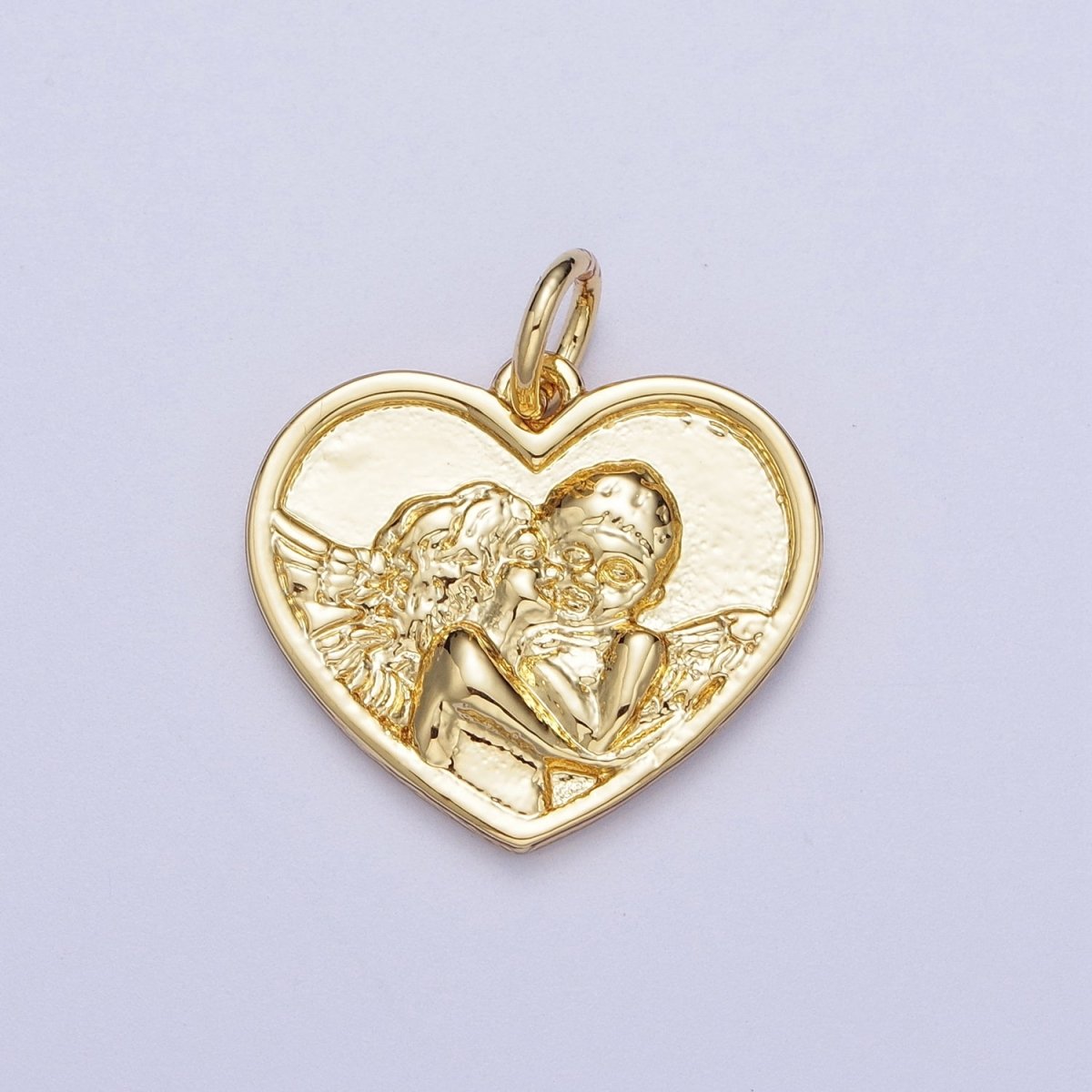 Heart Cherub Angel Charm for Bracelet Earring Necklace, Religious, Guardian Angel Cupid Pendant Valentine Day Inspired | X-729