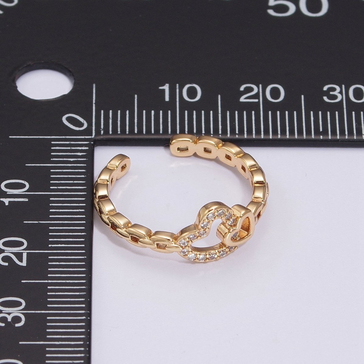 Heart rings, heart adjustable ring, open ring, LOVE rings, double heart ring, gold heart rings, LOVE rings, Silver heart rings, thin heart U-096