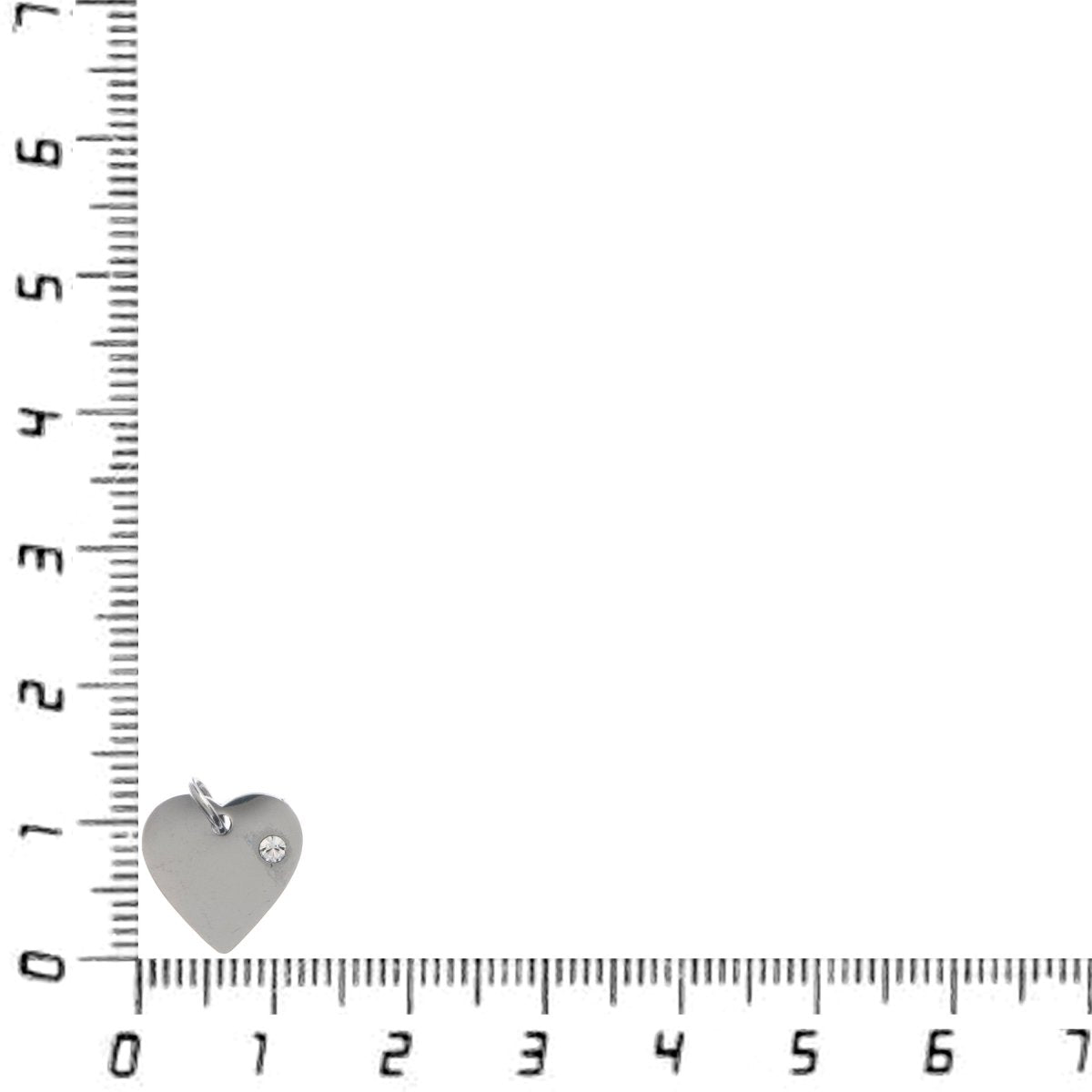 Heart Stainless Steel Charm, 12X13mm, Medium, Great For Geometric Jewelry, For Jewelry Making, For Jewelry Supply E-655