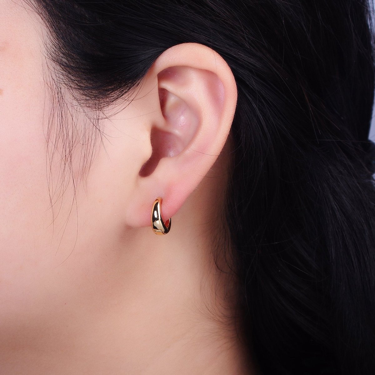 Huggie Earrings Minimalist Huggie Hoop Earrings • Perfect Simple Earrings For Her AB-665