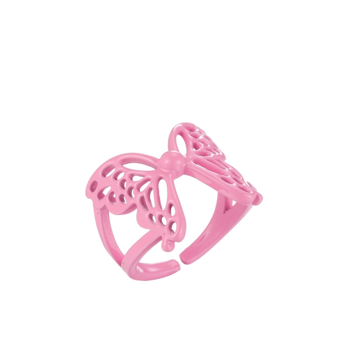 Mariposa Butterfly Ring Enamel Statement Jewelry Open Adjustable Ring Y2K Colorful Ring
