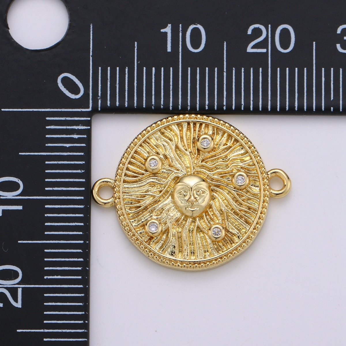 Medusa medallion Connector Bracelet Connector, 14k Gold Filled Charm Connector for Bracelet Necklace Pendant , Medusa Bracelet F-519
