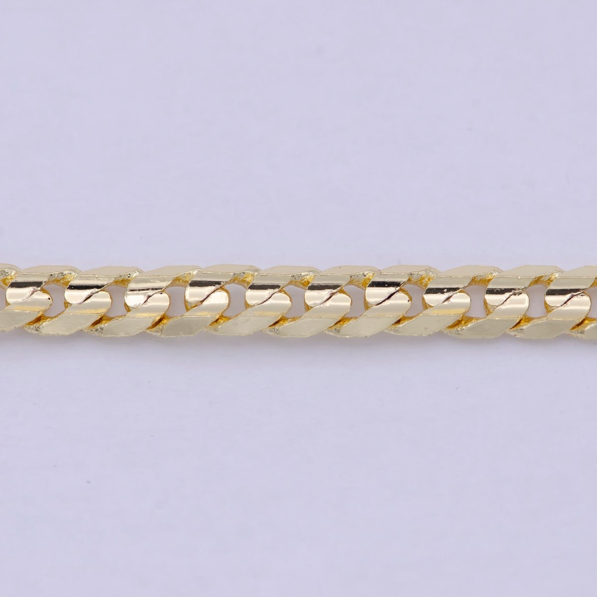 Miami Cuban Gold Curb Link Chain 3.4mm 18K Gold filled Chain Necklace• Gold Necklace Gold filled Layer Necklace | WA-830 Clearance Pricing