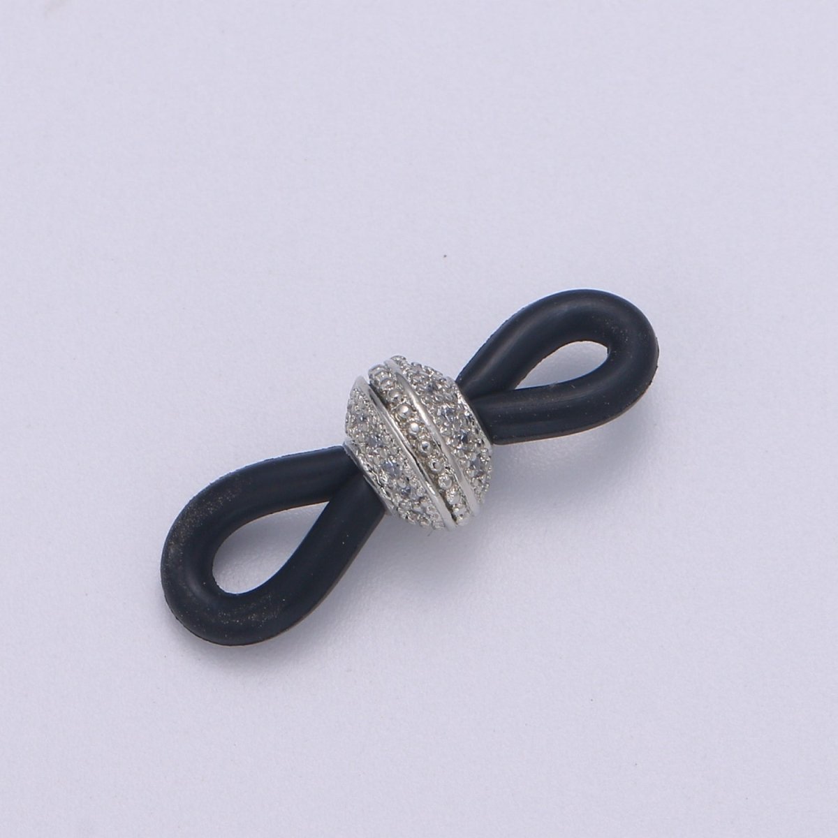 Micro Pave Beads Gold Face Mask cord tip Chain Facemask, glasses, silicone connector, eyewear accessories, jewelry manufacturing K-442 K-443 K-621 K-622