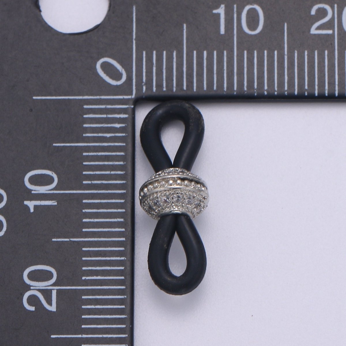 Micro Pave Beads Gold Face Mask cord tip Chain Facemask, glasses, silicone connector, eyewear accessories, jewelry manufacturing K-442 K-443 K-621 K-622