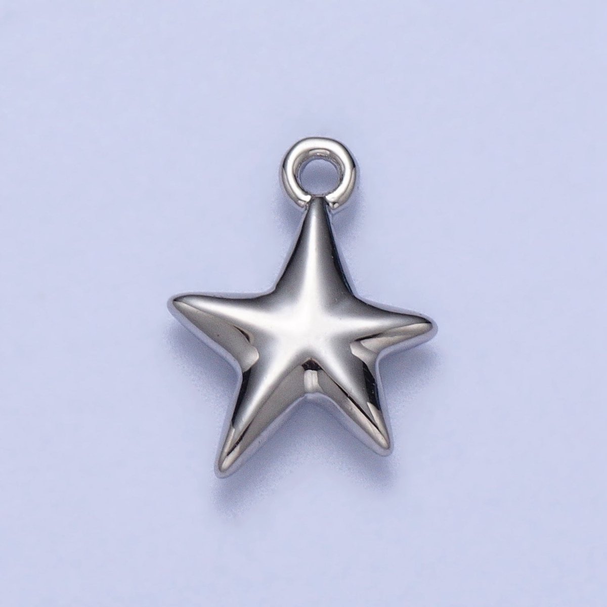 Mini Celestial Puffed Star Add-On Charm in Gold & Silver | AC-036