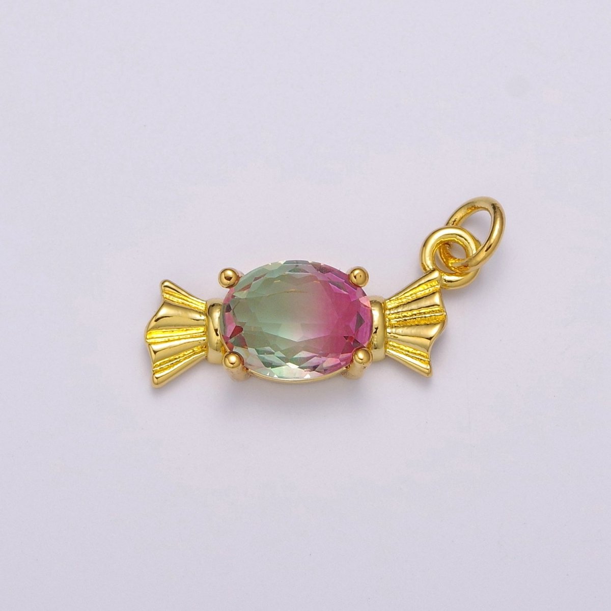 Mini Gold candy Charm necklace wrapped sweets love charm petite food pendant small fun simple delicate dainty gift, M-842-M-844