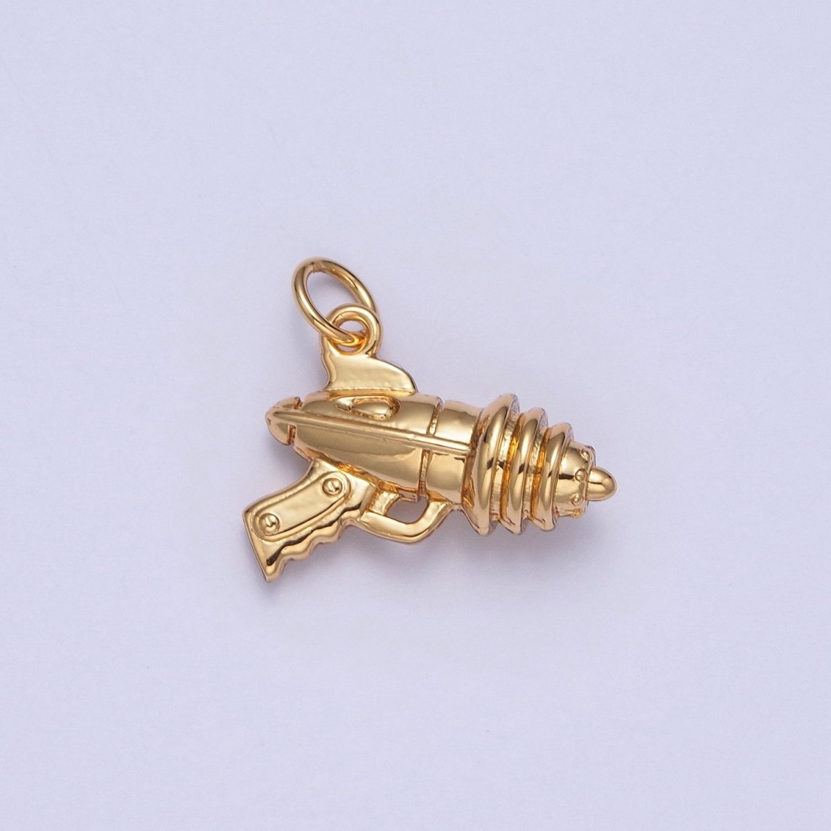 Mini Gold Space Gun Blaster Charm | X-144