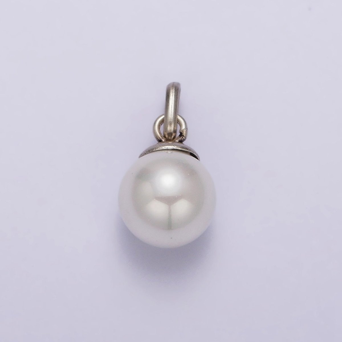 Mini Pearl Charm Dangle Drop Pendant in 925 Sterling Silver Pendant SL-337