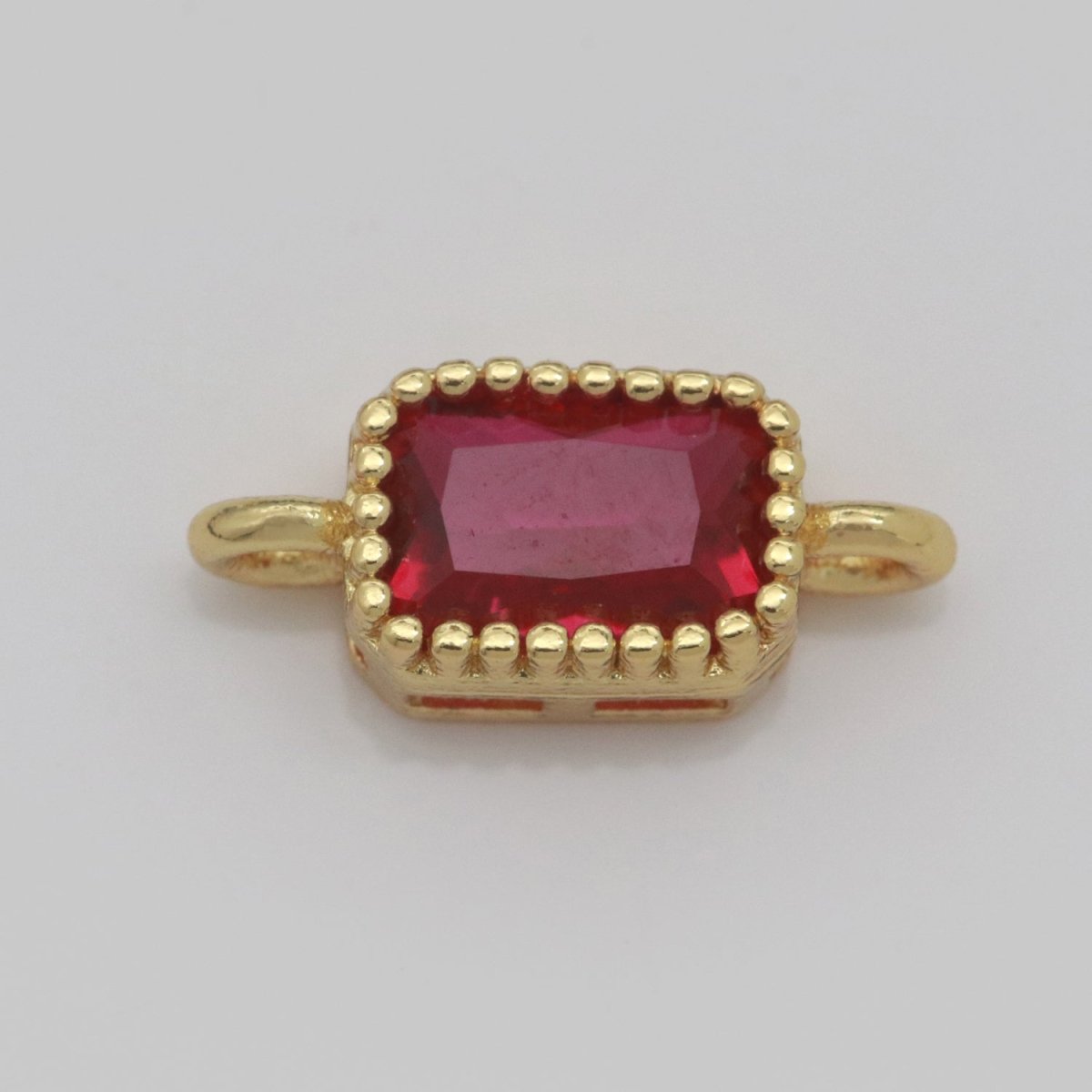 Mini rectangle Charm Connector Cubic Cz Colorful Link Connector for Necklace Bracelet Earring Supply F-916~F-923